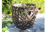 Hummingbird 12 Inch Round Flower Pot