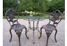 Sunflower Bistro Set Antique Bronze