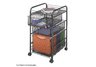 Onyx Mesh File Cart with 3 Drawers