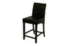 Contemporary Counter Height Chair in Black (Set of 2)