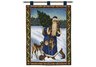 Father Christmas Blue Wall Hanging