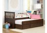Twin Shaker Bed with Twin Trundle Bed - expresso finish&nbsp;