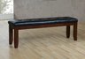 Ameillia 60 inch bi-cast leather Bench