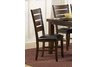 Ameillia Ladder Back Side Chair in Dark Oak finish (Set of 2)
