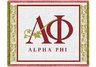 Alpha Phi Letters Throw