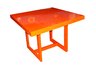 Restaurant Table Square 42 Orange Solid