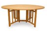 Oval Flip Table, Teak Flip Table, Teak Oval Flip Table