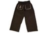 Bon Bon Collection Corduroy Pant with Rick Rack Pocket - Brown with Light Pink Trim, 0-6 Month