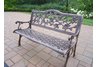 English Rose Bench Antique Bronze