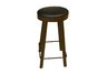 Stool  without backs 14 oval  Brown Tatter