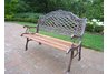 Mississippi High Back Bench Antique Bronze