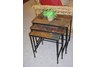 3 piece nesting tables w/ slate tops