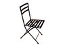Black metal chair (2pk)