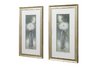 2 Pc Set of Flowers in Vase