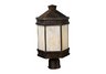 Mission Abbey 1-Light Outdoor Post Light In Hazelnut Bronze