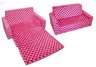 Flip Sofa Minky Hot Pink Skull