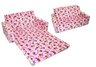 Flip Sofa Minky Pink Heart Tattoo