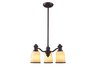 Brooksdale 3-Light Chandelier in Oiled Bronze