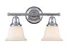 Berwick 2-Light Bath Bar in Polished Chrome