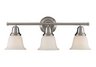 Berwick 3-Light Bath Bar in Brushed Nickel