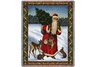 Father Christmas Red Throw