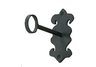 FORGED METAL DRAPERY BRACKET PAIR 6