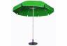 7.5 ft Round White Aluminum Umbrella with Fiberglass Ribs
