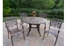 Stone Art Mississippi 5pc Dining Set Antique Bronze