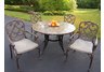 Stone Art Pacifica 5pc Dining Set with Cushions