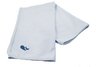 Princess Linens Cotton Knit Blanket with Whale Motif - Blue
