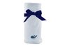 Princess Linens Cotton Knit Blanket with Whale Motif - Blue