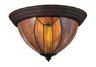 Dimensions 3-Light Flush Mount in Burnished Copper