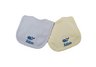 Princess Linens Cotton Knit Bib Set with Whale Motif - Blue and Yellow