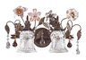 2 Light Vanity In Deep Rust And Hand Blown Florets