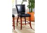 Carnation Counter Height Chair in Dark Chocolate (Set of 2)