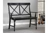 Expedition Bench with Two Arms in black rub finish