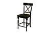 Expedition Counter Height Chair in Black-rub finish (Set of 2)