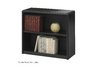 Black 2-Shelf Bookcase