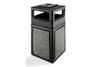 38-Gallon StoneTec Trash Receptacle w Ashtray Lid