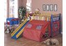 Loft Bed with Slide and Tent