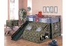 Black Loft Bunk with Slide