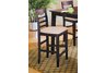 Townhouse Counter Stool in Merlot finish (Set of 2)