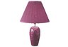 Ceramic Table Lamp - Burgundy