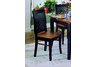 Liz Side Chair (Set of 2) in Black/Cherry finish