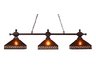 SANTA FE 3-LIGHT BILLIARD/ISLAND LIGHT IN A MISSION BRONZE FINISH