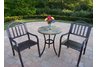 Stone Art Rochester 3pc Bistro Set Coffee