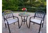 Stone Art Rochester 3pc Bistro Set with Cushions