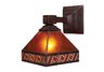 Santa Fe 1-Light Sconce in Mission Bronze