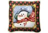 Dancing Snowman Pillow