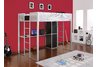 Rock & Roll Full Size Study Loft Bunk Bed (ships in 2 cartons)